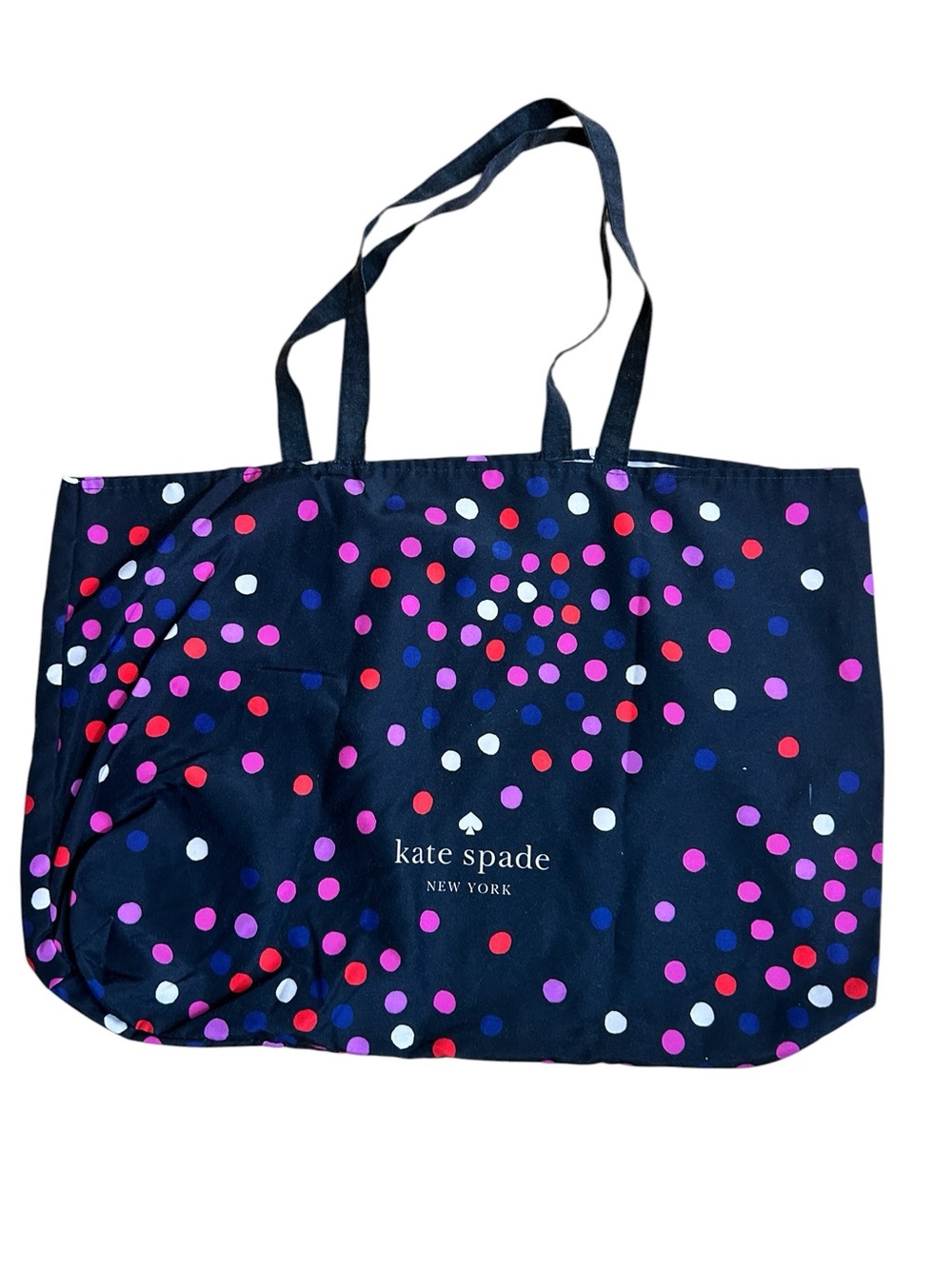 Kate Spade Confetti Reusable Tote Bag, polka dot large size